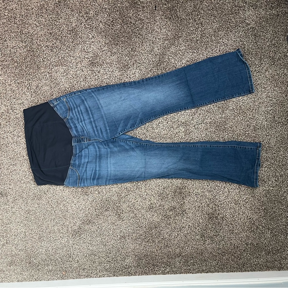 Isabel Maternity by Ingrid & Isabel Dark Blue Boot Cut Jeans